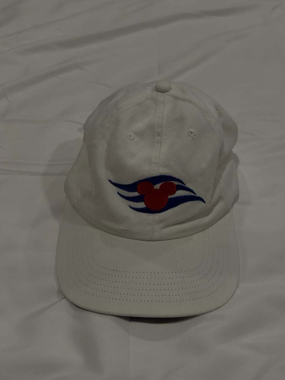 Disney Cruise Line Baseball Hat White Mickey Mouse vintage 90’s